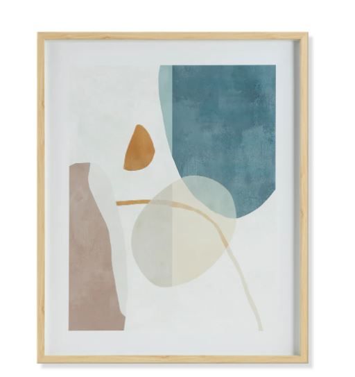 Tranquil Abstract Print With Frame thumbnail 4
