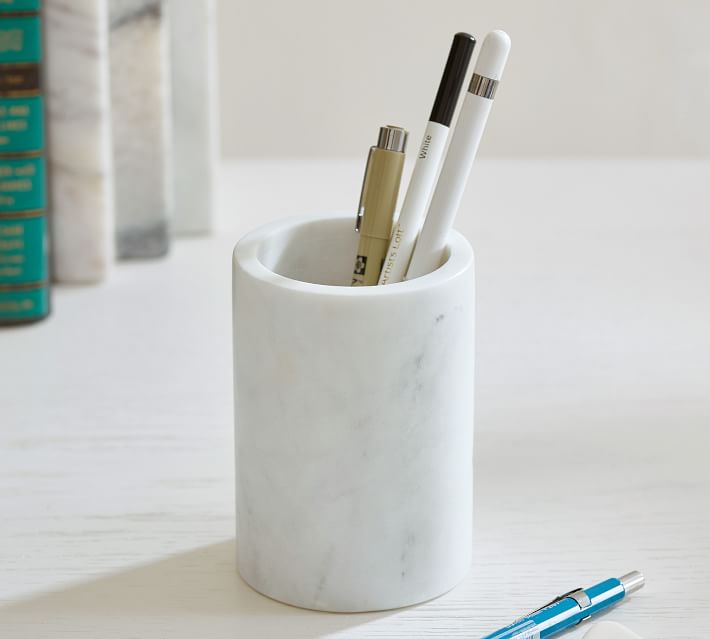 Marble Desk Accessory Pencil Cup thumbnail 3