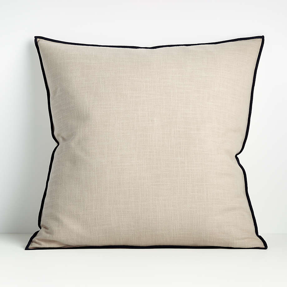 Moonbeam Merrow Stitch Cotton Pillow With Insert 23"x23" thumbnail 2