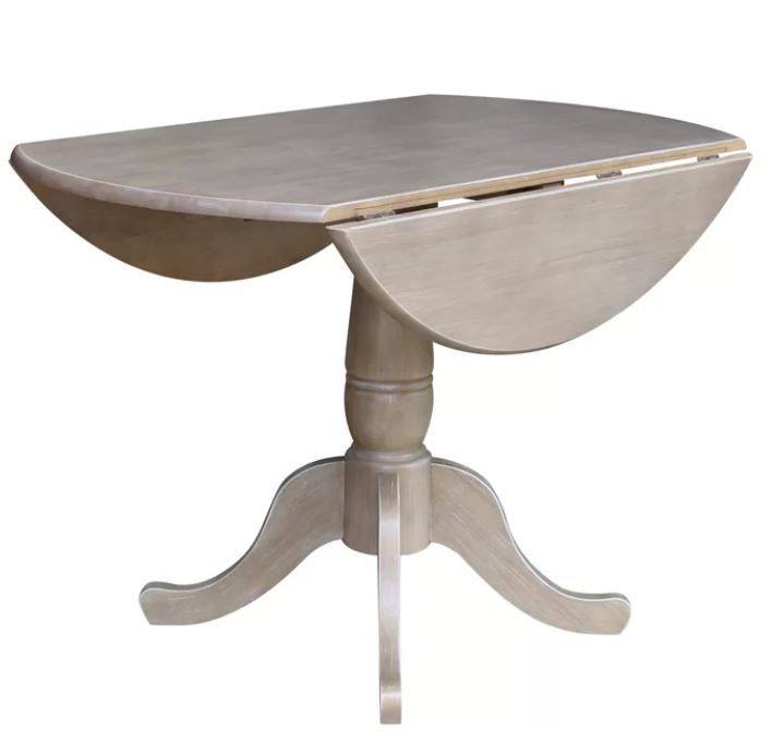 Sakamoto Drop Leaf Rubberwood Solid Wood Dining Table thumbnail 3
