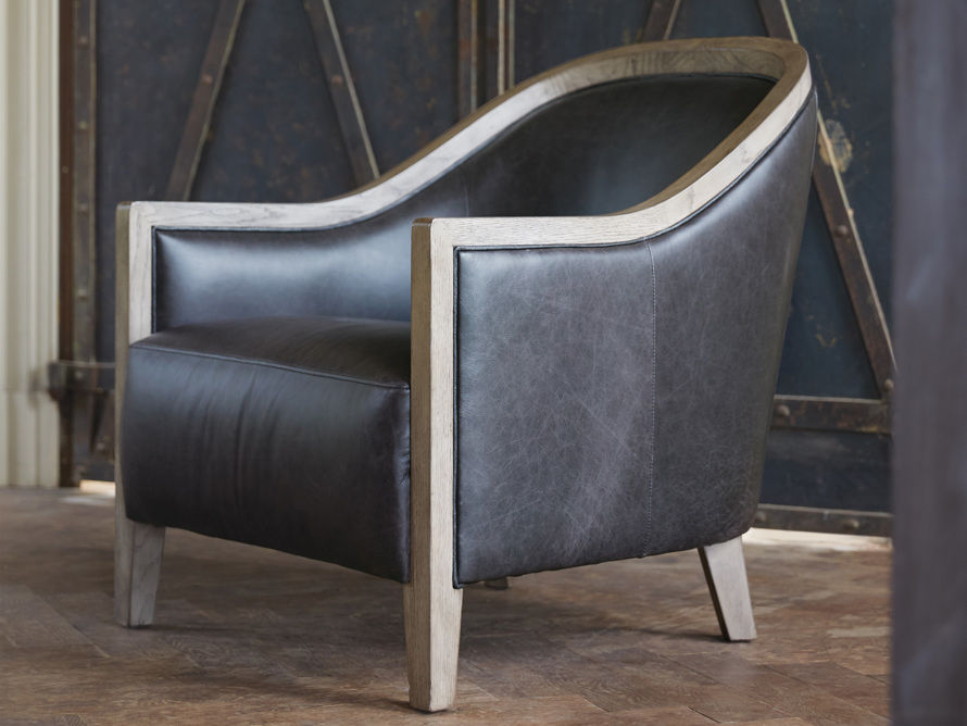 rocco leather chair thumbnail 3