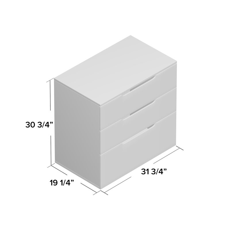 Jepsen 3 Drawer Lateral File thumbnail 3