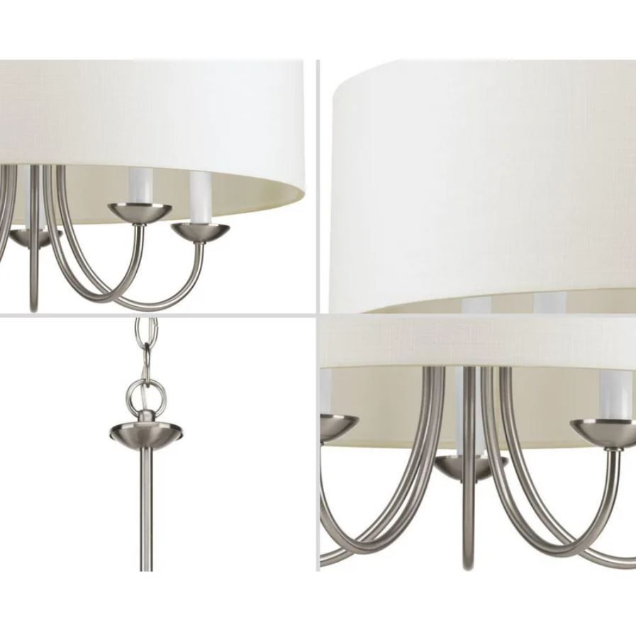 5 - Light Shaded Drum Chandelier thumbnail 3