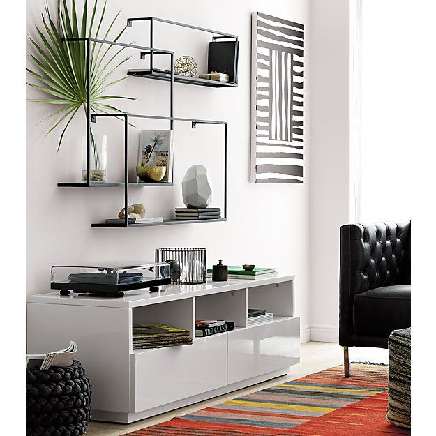 MATTE BLACK LARGE FLOATING SHELVES thumbnail 5