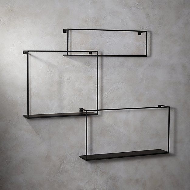 MATTE BLACK LARGE FLOATING SHELVES thumbnail 4