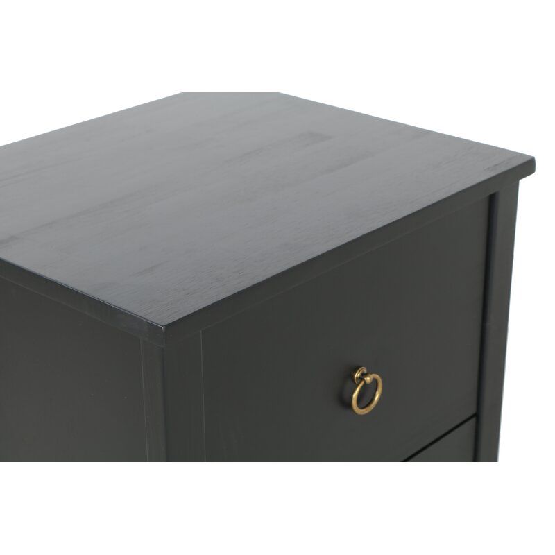 Carota 2 Drawer Solid Wood Nightstand thumbnail 3