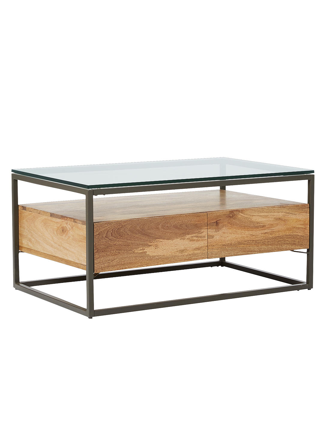 west elm Industrial Storage Box Frame Coffee Table thumbnail 2