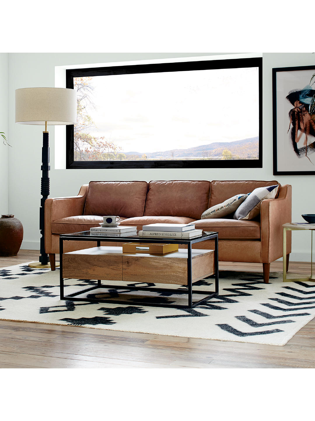 west elm Industrial Storage Box Frame Coffee Table thumbnail 4