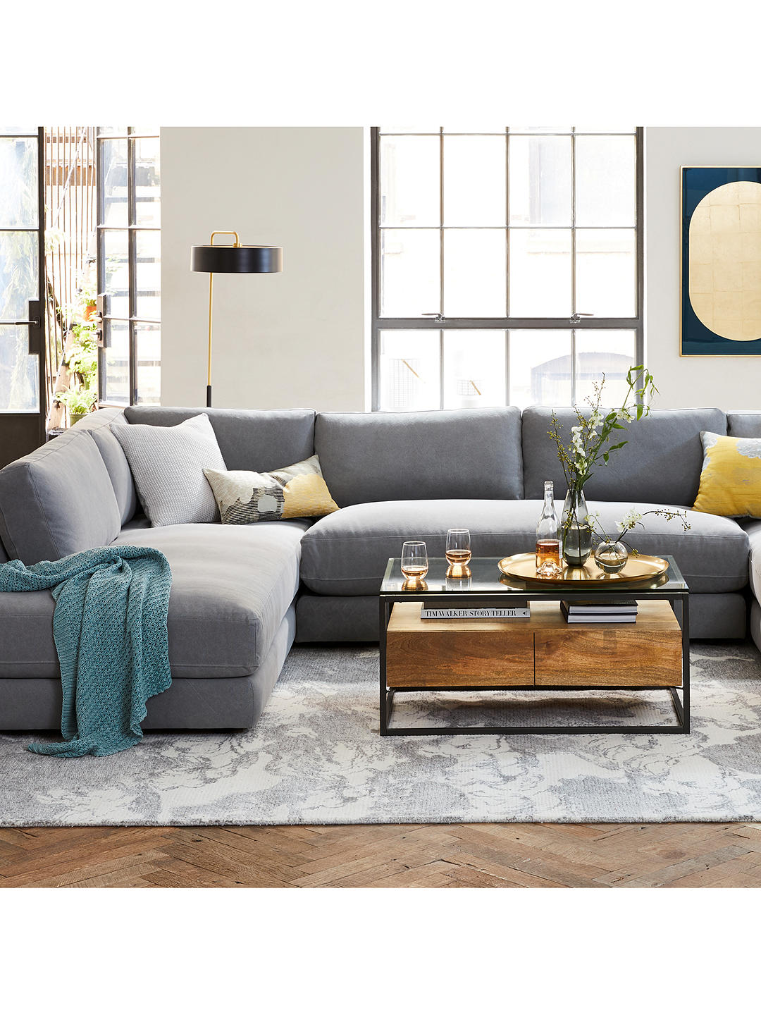 west elm Industrial Storage Box Frame Coffee Table thumbnail 5