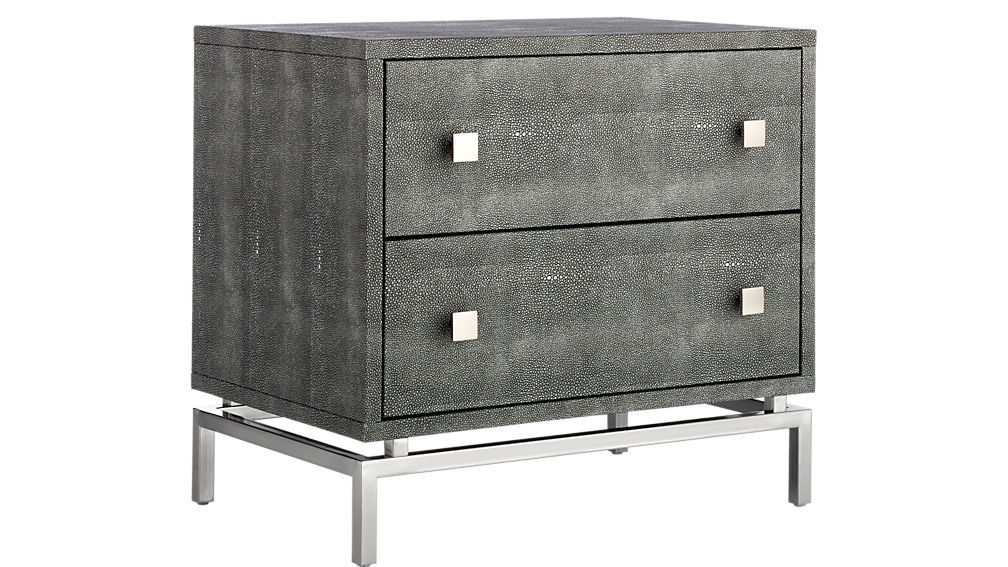 SHAGREEN EMBOSSED NIGHTSTAND thumbnail 2
