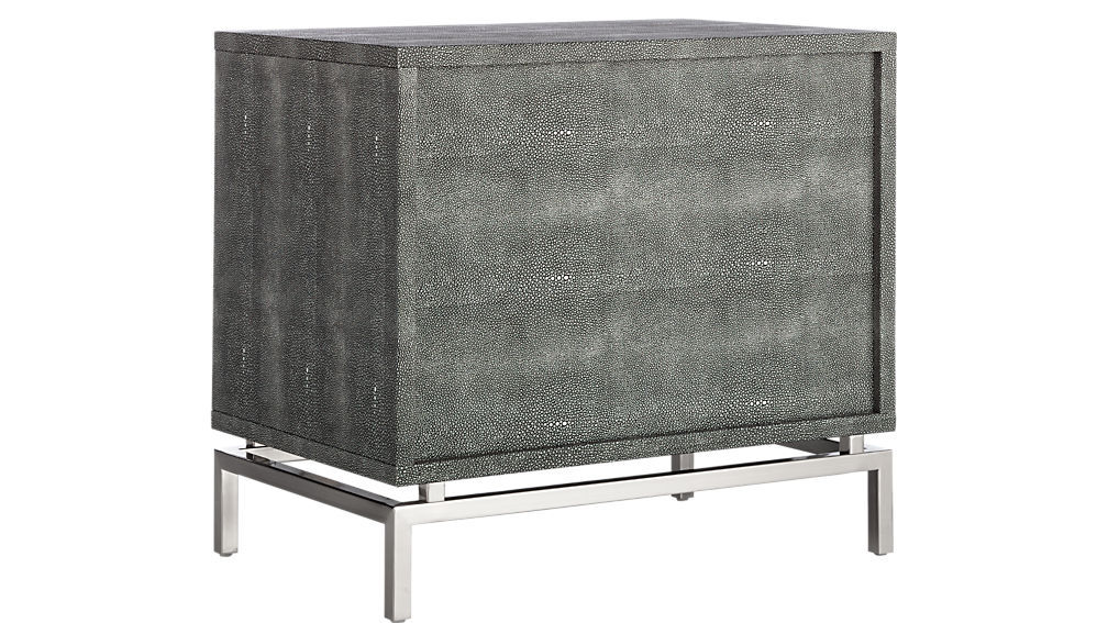 SHAGREEN EMBOSSED NIGHTSTAND thumbnail 4