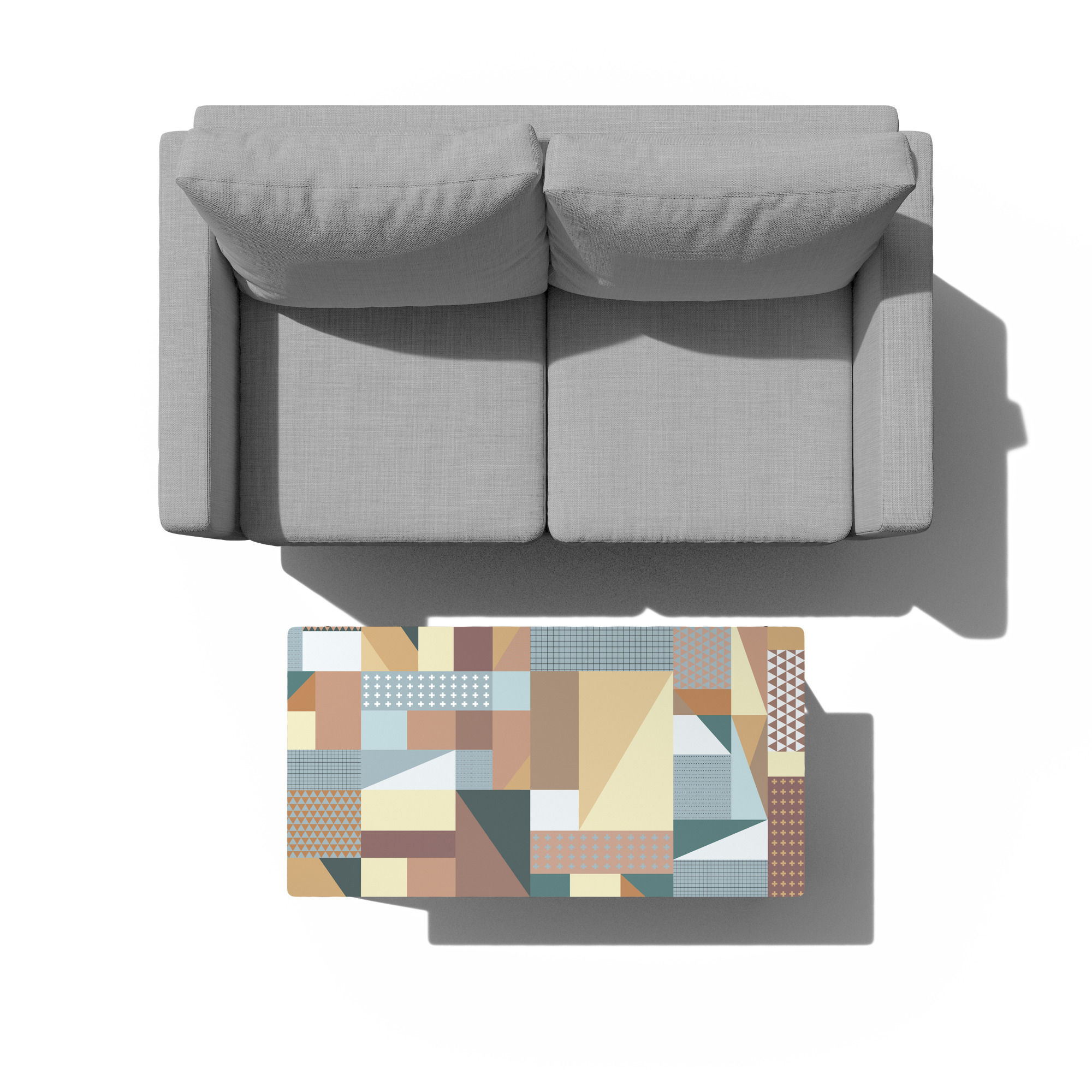 Espresso Rectangle Coffee Table in Muted Melange thumbnail 3