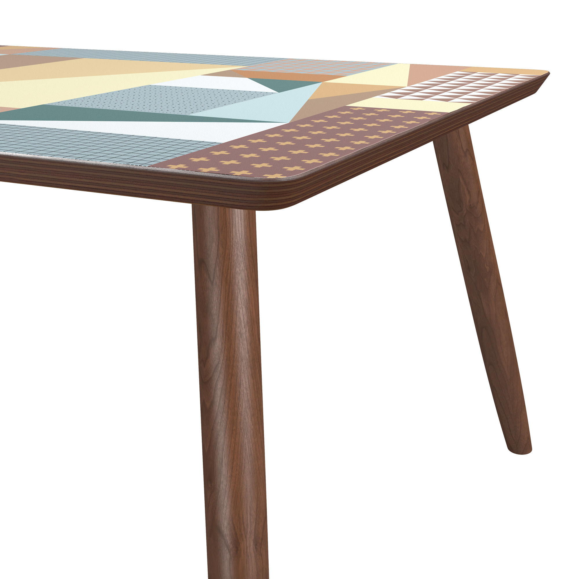 Espresso Rectangle Coffee Table in Muted Melange thumbnail 4