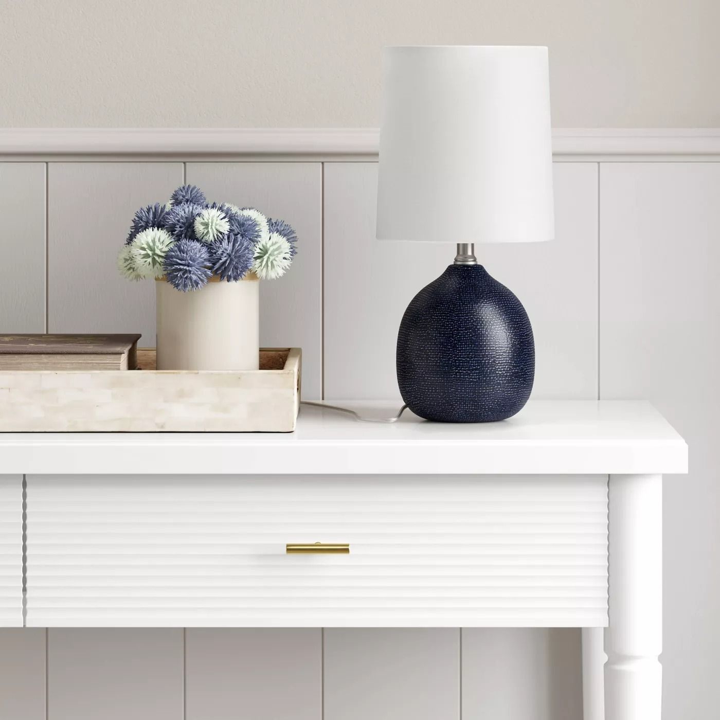 Textured Ceramic Mini Accent Lamp thumbnail 2