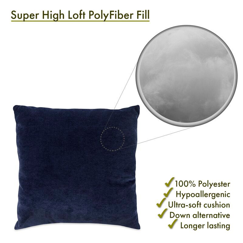 Square Velvet Throw Pillow thumbnail 2