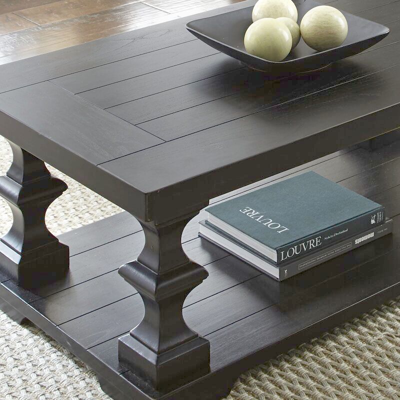 Millis Floor Shelf Coffee Table with Storage thumbnail 3