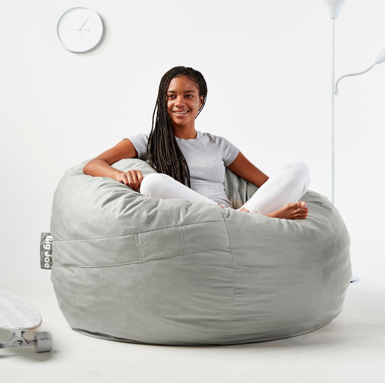 Fuf Large Bean Bag Chair Fog Gray thumbnail 3