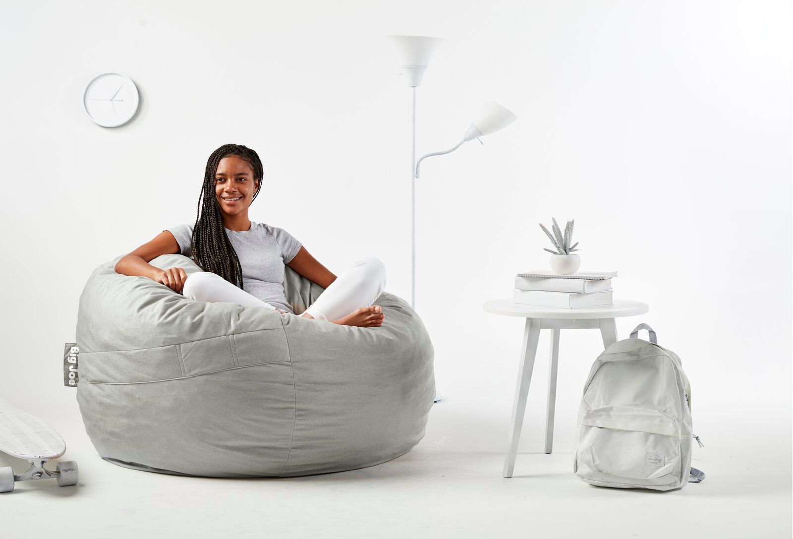 Fuf Large Bean Bag Chair Fog Gray thumbnail 4