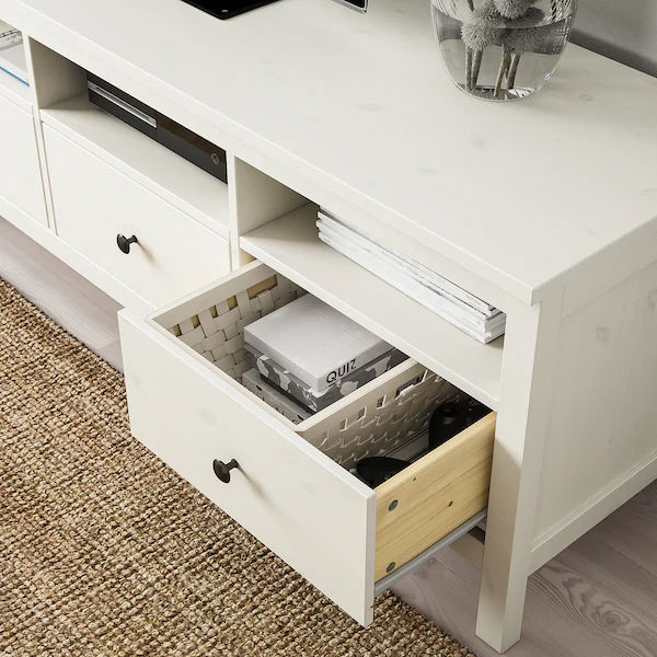 HEMNES TV unit white stain thumbnail 3