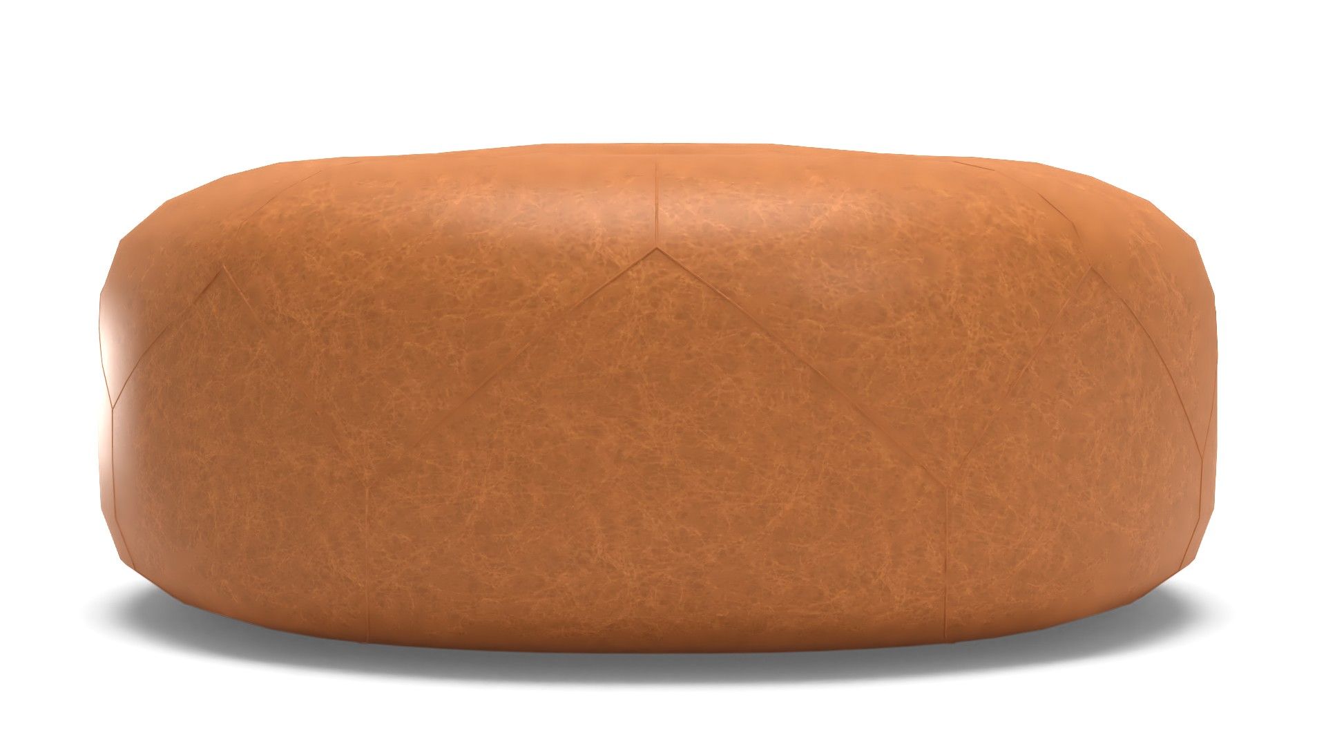 Brighton Large Ottoman Tan Charme Leather Concealed Support thumbnail 2