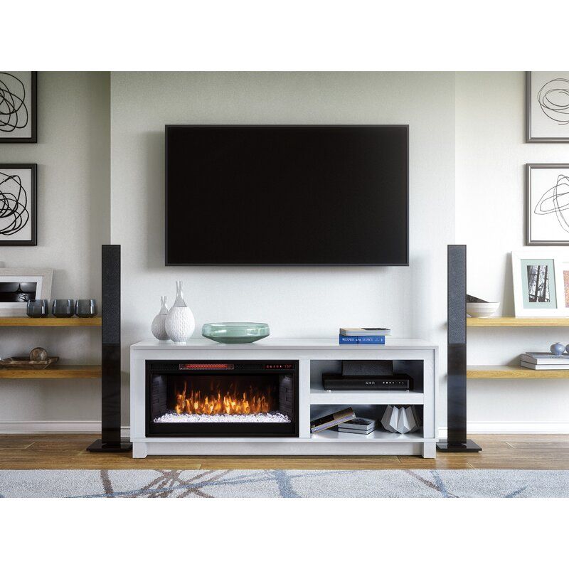 TV Stand with Electric Fireplace thumbnail 2