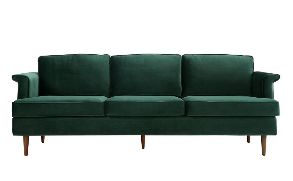 Porter Forest Green Velvet Sofa thumbnail 3