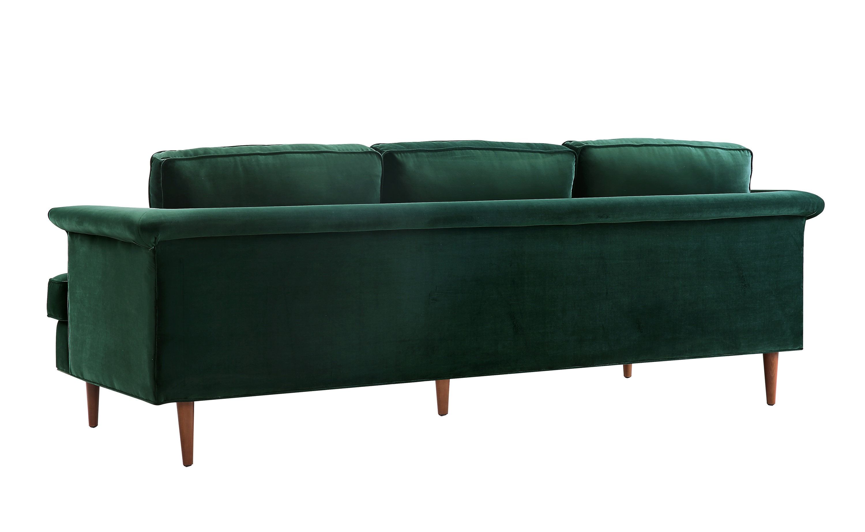 Porter Forest Green Velvet Sofa thumbnail 4