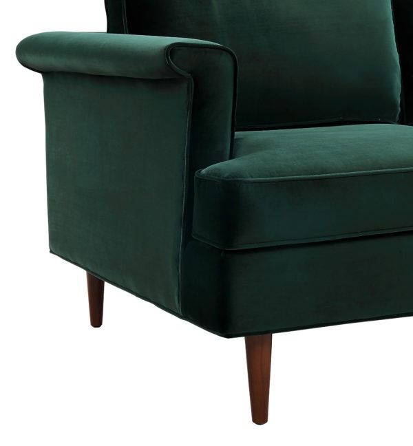 Porter Forest Green Velvet Sofa thumbnail 5