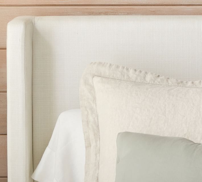 Jake Upholstered Platform Bed with Metal Legs-Queen thumbnail 3