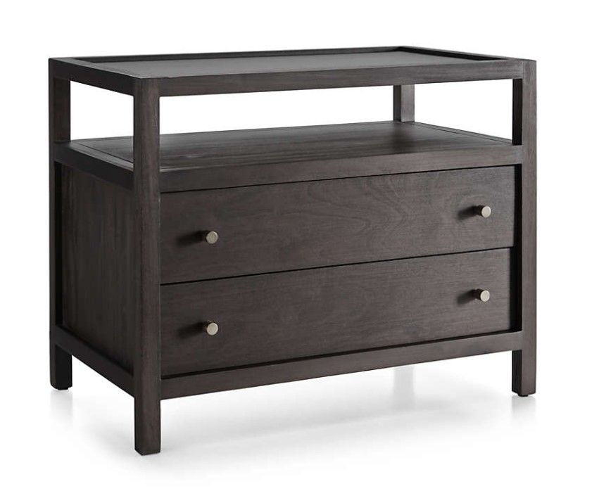Keane Wenge Solid Wood Charging Nightstand thumbnail 2