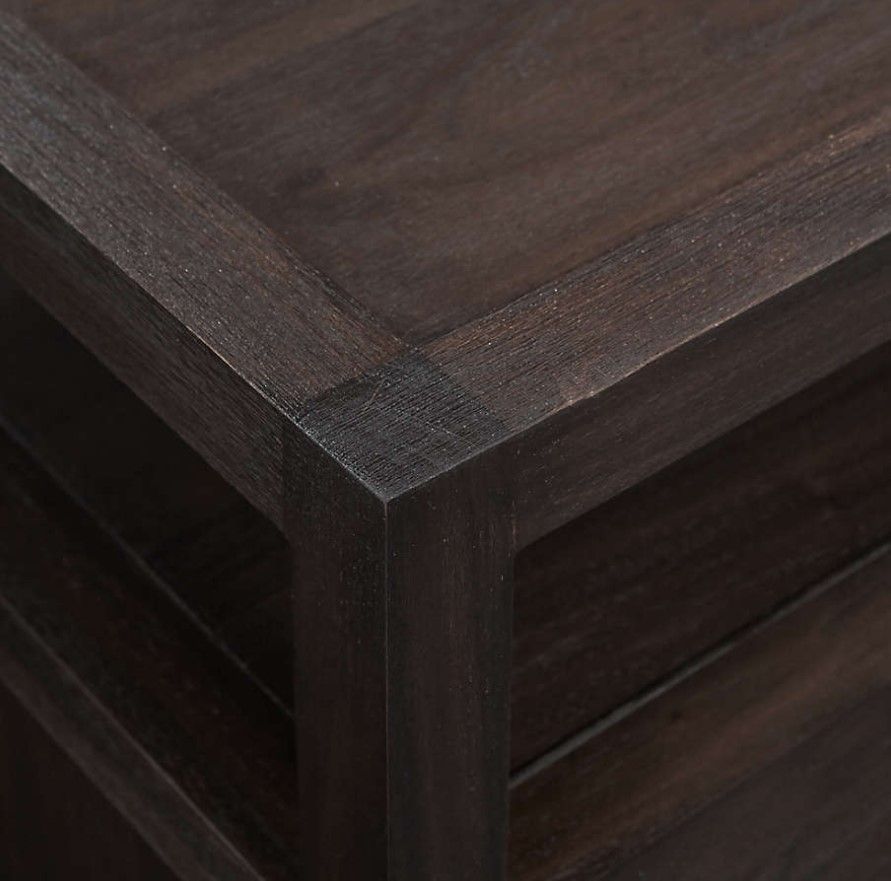 Keane Wenge Solid Wood Charging Nightstand thumbnail 3