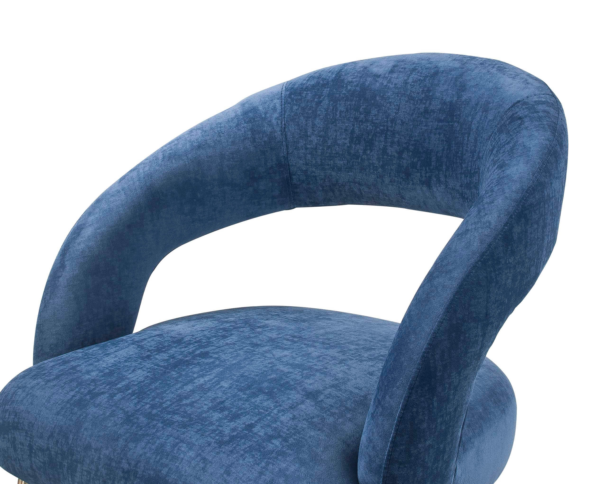 Rory Velvet Dining Chair - Navy thumbnail 4