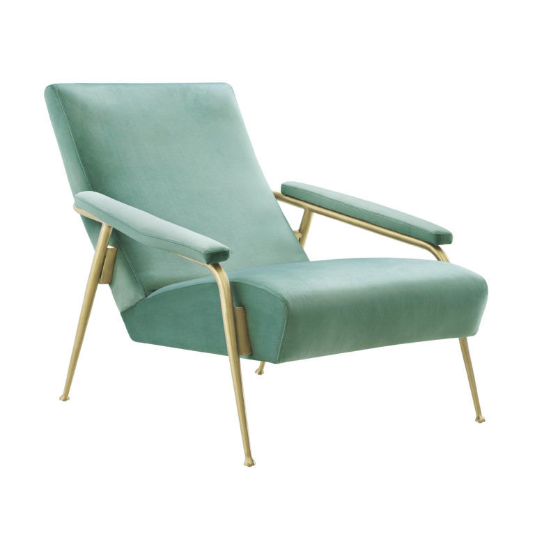 ABBEY MINT GREEN VELVET CHAIR thumbnail 2