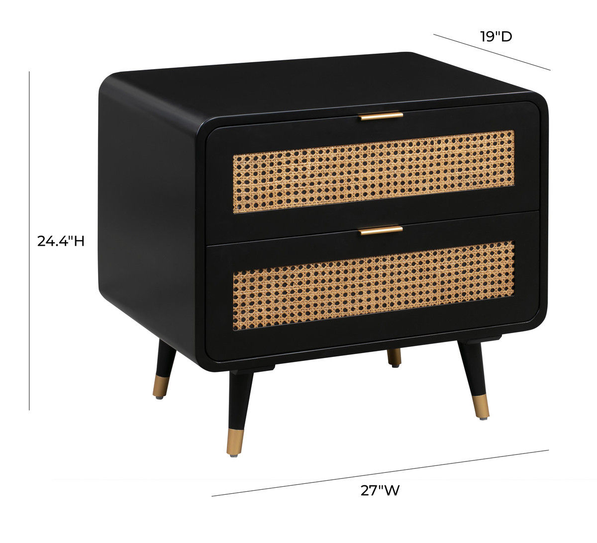 Noir Cane Nightstand thumbnail 7