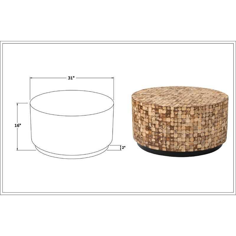 Sherlyn Drum Coffee Table thumbnail 3