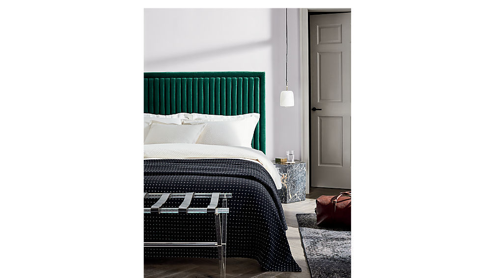 Channel Tufted Headboard Pine-King thumbnail 2