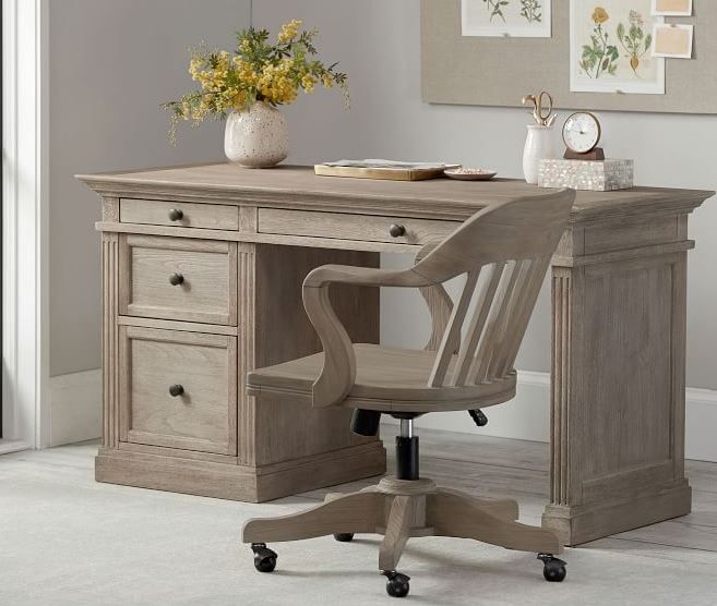 Livingston Single Cabinet Writing Desk (57") thumbnail 4