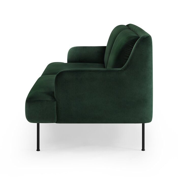 Halford Velvet 81.5 Square Arm Sofa thumbnail 6