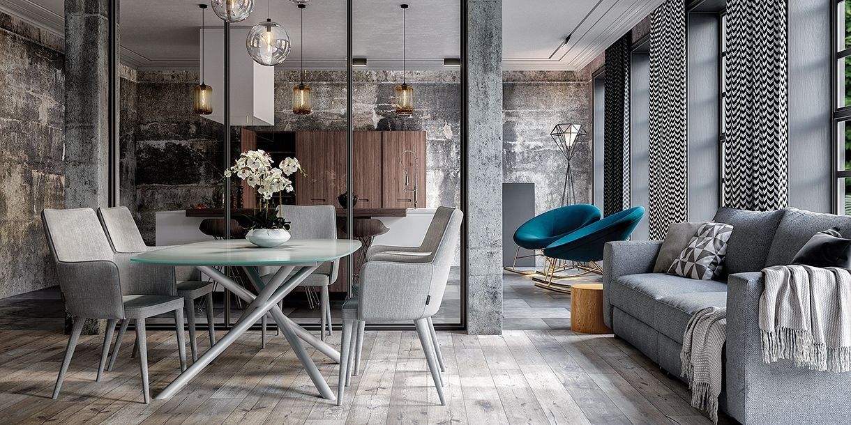 Astro Extendable Dining Table Gray thumbnail 2