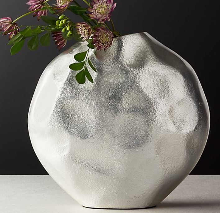 NIELLO ROUND CAST ALUMINUM VASE thumbnail 2