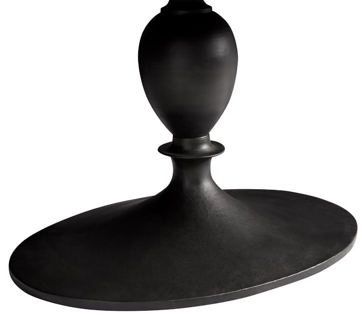 Chapman Oval Marble Pedestal Dining Table thumbnail 6