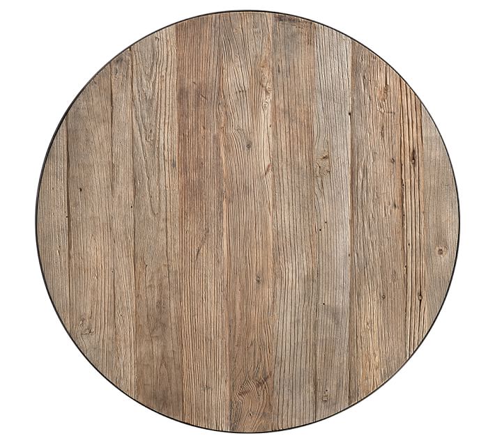 Bartlett Round Reclaimed Wood End Table thumbnail 6