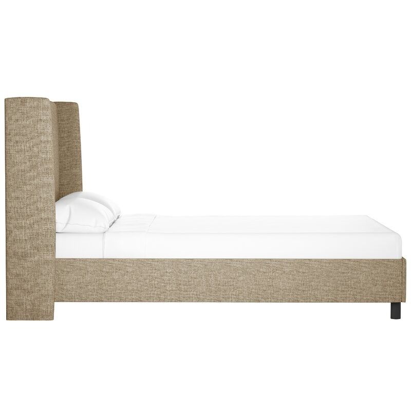 Alrai Wingback Upholstered Platform Bed-Queen  thumbnail 3