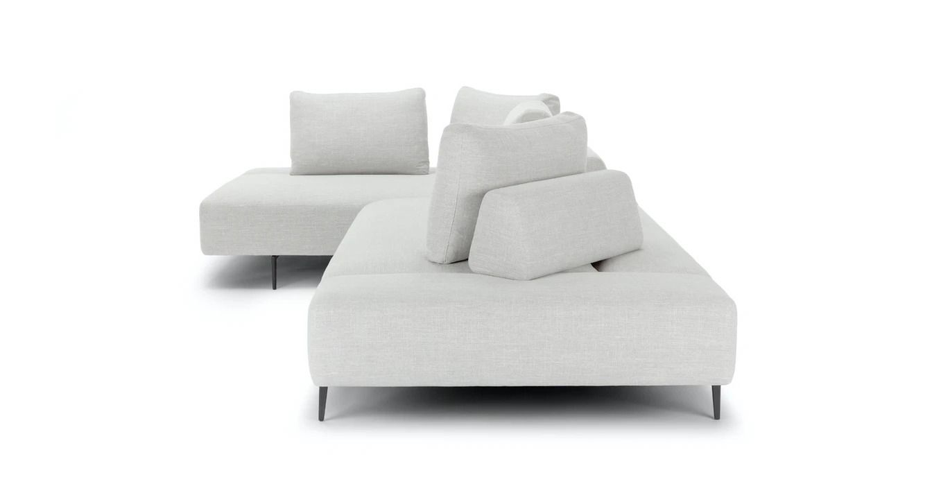 Divan Mist Gray Left Sectional thumbnail 4