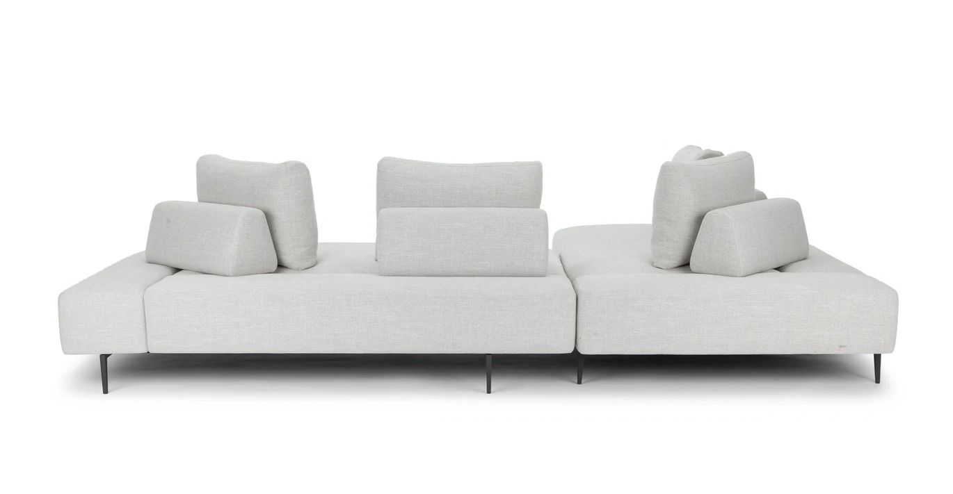 Divan Mist Gray Left Sectional thumbnail 5