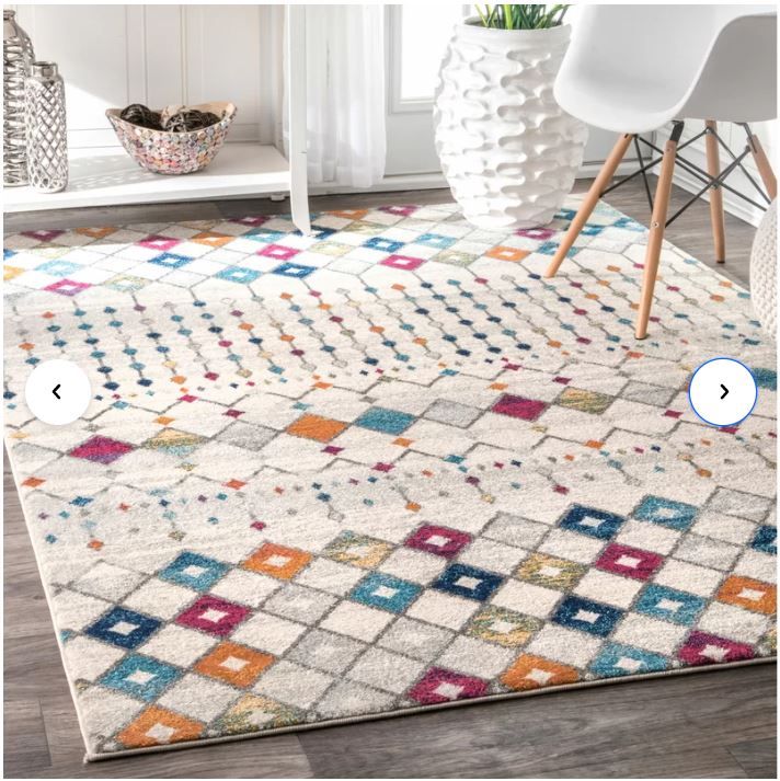 Clair Geometric Gray Area Rug thumbnail 2