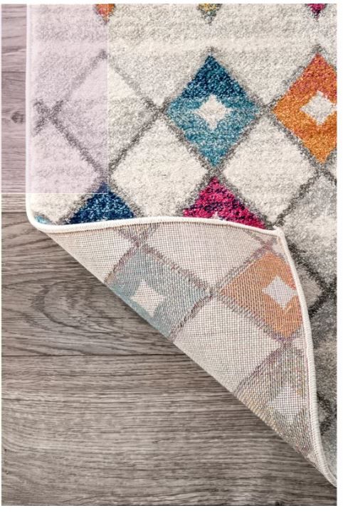 Clair Geometric Gray Area Rug thumbnail 3