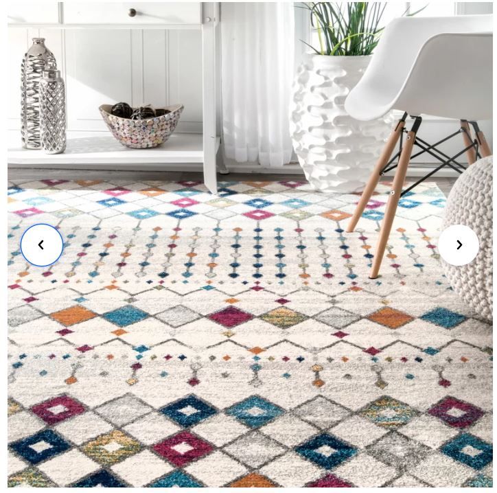 Clair Geometric Gray Area Rug thumbnail 4