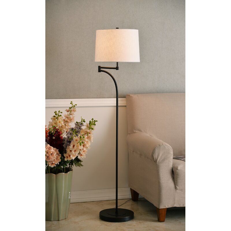 Anneliese Swing Arm Floor Lamp thumbnail 2