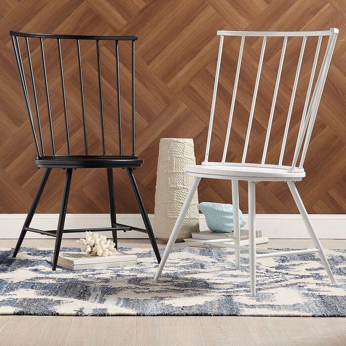 Vecchia Metal Slat Back Side Chair thumbnail 3
